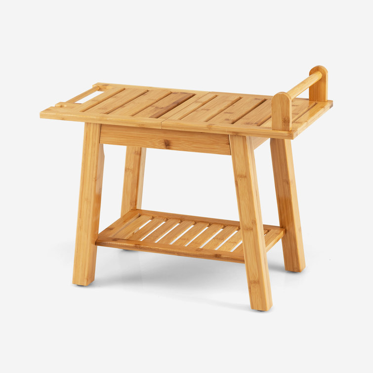 Natur Pur Bamboo Shower Bench SPA Bath Seat Wayfair.co.uk